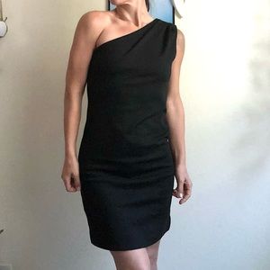 BCBG one shoulder mini dress